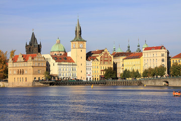The View on the autumn Prague Old Town