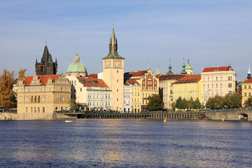 The View on the autumn Prague Old Town