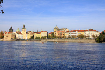 The View on the autumn Prague Old Town