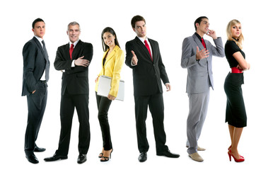 Fototapeta premium Business team people group crowd full length