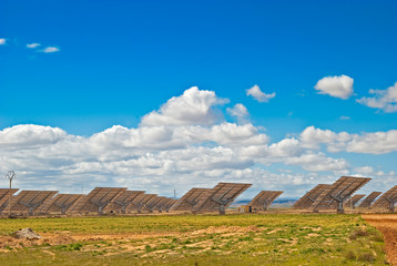 Solar panel field