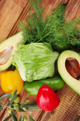 olives and vegetables