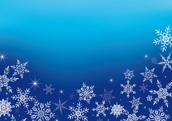 Fototapeta na wymiar Eiskristalle - Snowflakes - Hintergrund
