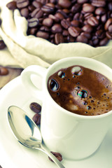 coffee on the table