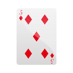 Carte cinq carreaux Card