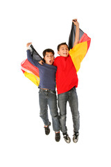 Obraz premium Kleine Fußballfans