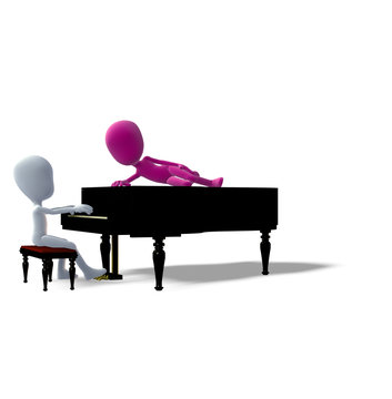 Klavier 3D Romantik