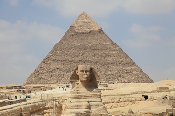 Fototapeta na wymiar Sfinks i Piramidy w Gizie, UNESCO, Egipt