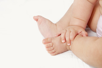les pieds d'enfant