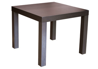 Square wenge wood table