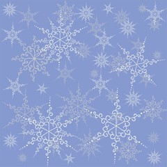 Seamless  snowflakes.