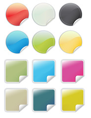Glossy web 2.0 stickers