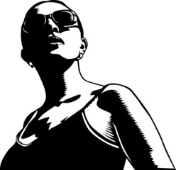 woman with sun glasses