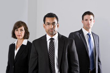 Diverse businesspeople in suits