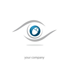 Obraz premium logo entreprise, icône informatique