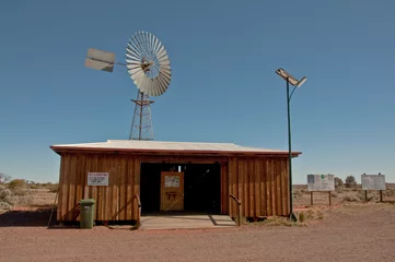 Schilderijen op glas windmill in the australian outback, northen australian © Enrico Della Pietra
