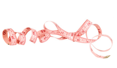 Purple color measurer tape