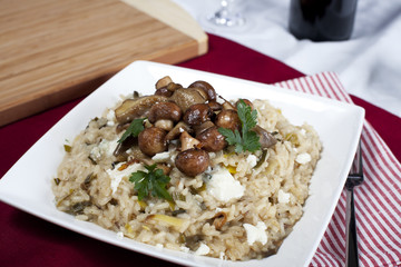Risoto Mushroom and Cheese Dinner