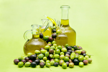 olive oil and olives
