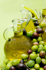 olive oil and olives