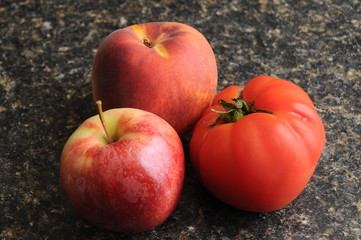 Red Fruit Kitchen Counter