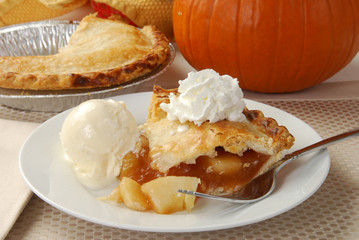 A slice of apple pie