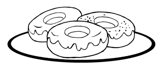 Outlined Donuts