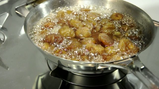 preparazione dei marrons glaces