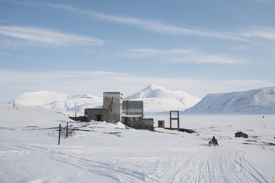 Abandoned Russian place in the Arctic