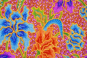 Deurstickers Batik design © erikdegraaf