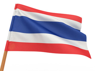 Fototapeta na wymiar flag fluttering in the wind. Thailand
