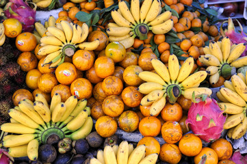 Tropical fruits for sale in Khao Lak, Thailand