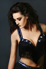 Fototapeta premium Attractive brunette woman