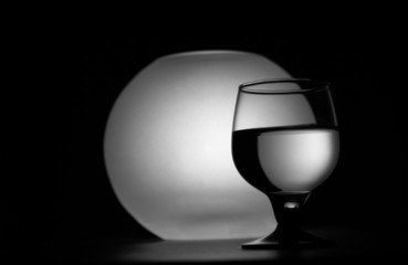 Wineglass on the table
