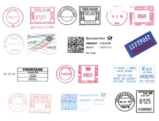 bunch of european postmarks 2010