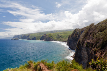 Fototapeta na wymiar Cliffs of Hawaii