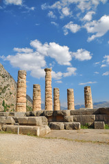The temple of Apollo at Delphi, Greece