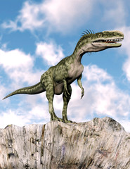 Fototapeta premium monolophosaurus on guard