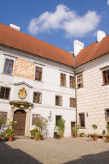 Fototapeta na wymiar castle of the czech historical city Trebon