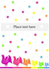 Colorful greeting card