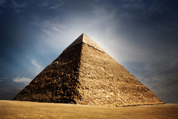 giza pyramids, cairo, egypt - obrazy, fototapety, plakaty