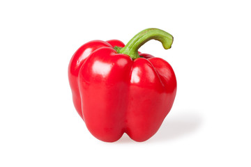 Red pepper isolated on white