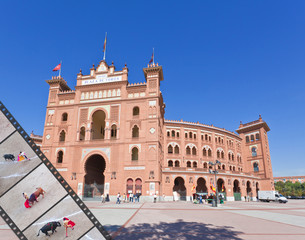 Obraz premium Famous bullfighting arena - Plaza de Toros in Madrid