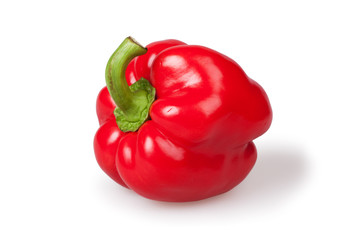 Red pepper isolated on white