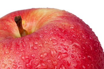 red apple isolated on the white