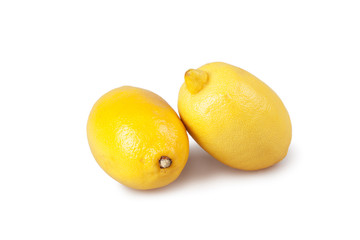 Lemons isolated on white background