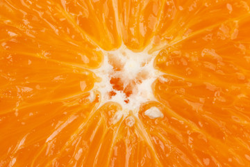 close up fresh orange background