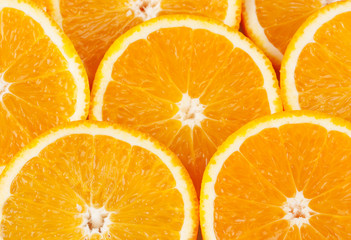 closeup  slice of oranges,  background