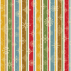 Seamless pattern with snowflakes on spots