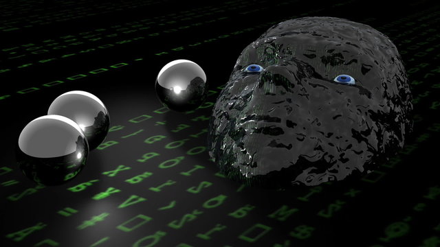 Matrix Kopf Animation